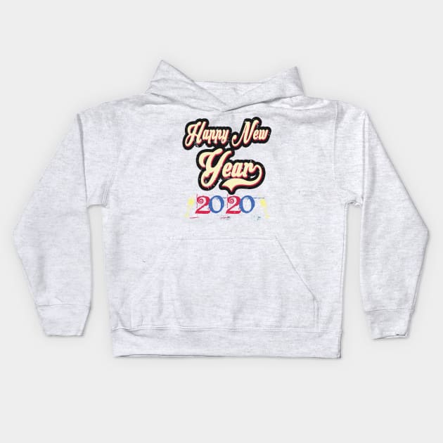 happy new year 2020 Kids Hoodie by joyTrends